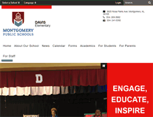 Tablet Screenshot of davis.mps-al.org